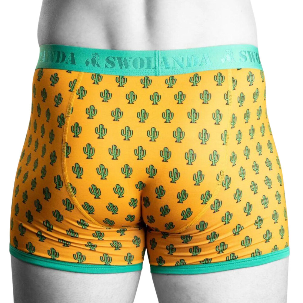 Cactus Bamboo Boxers Yellow