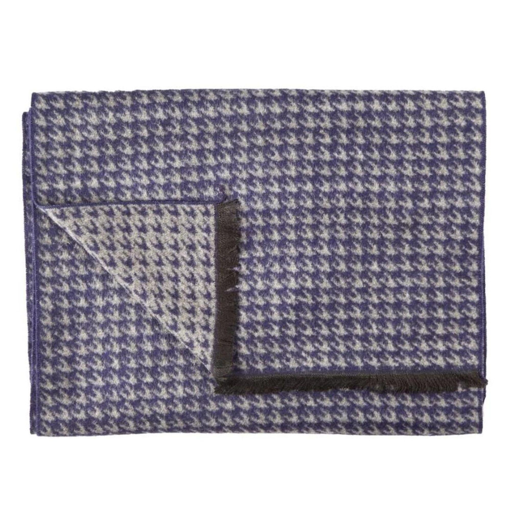 Blue/Grey Houndstooth Scarf Blue/Grey