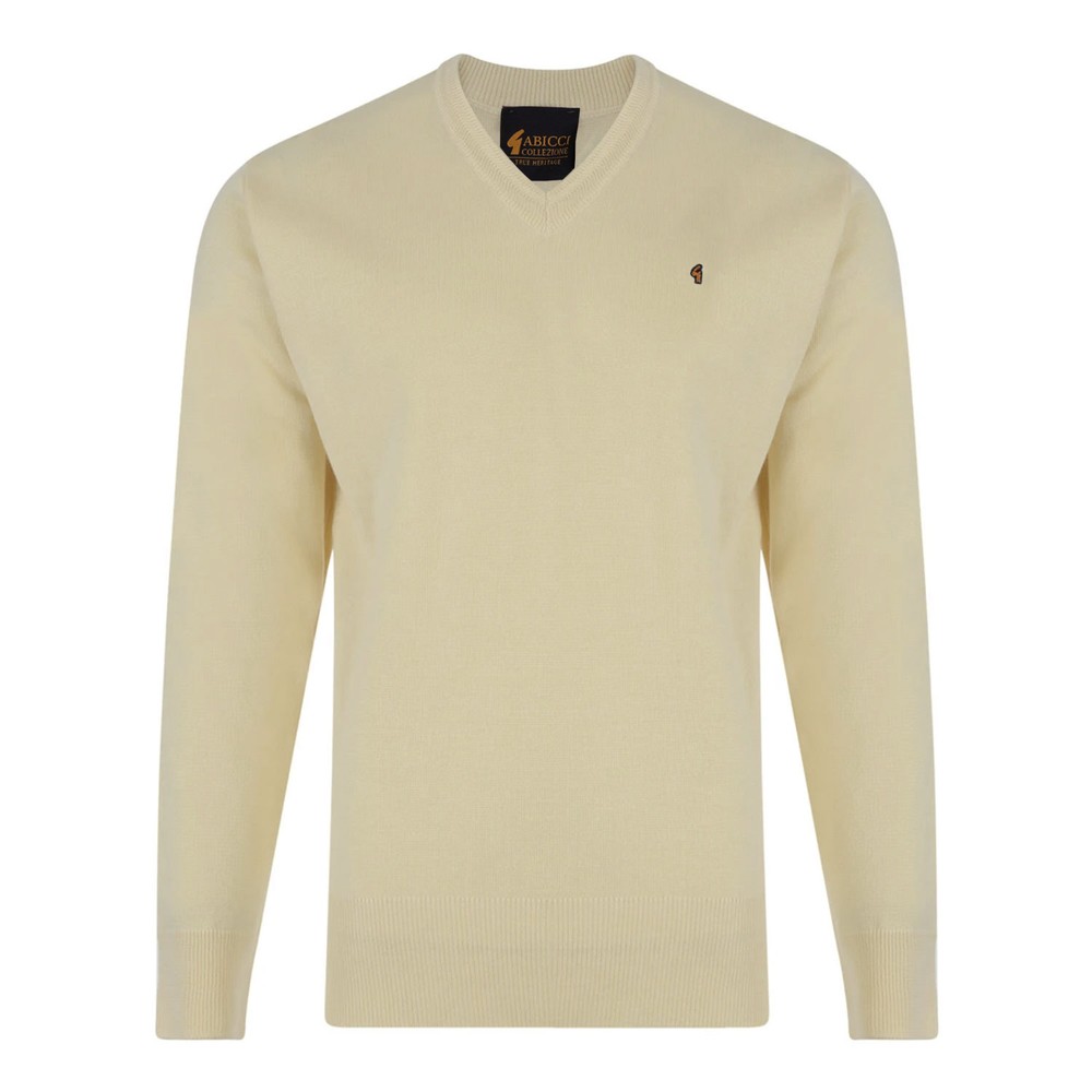 K01 Seasonal V Neck Jumper Ivory