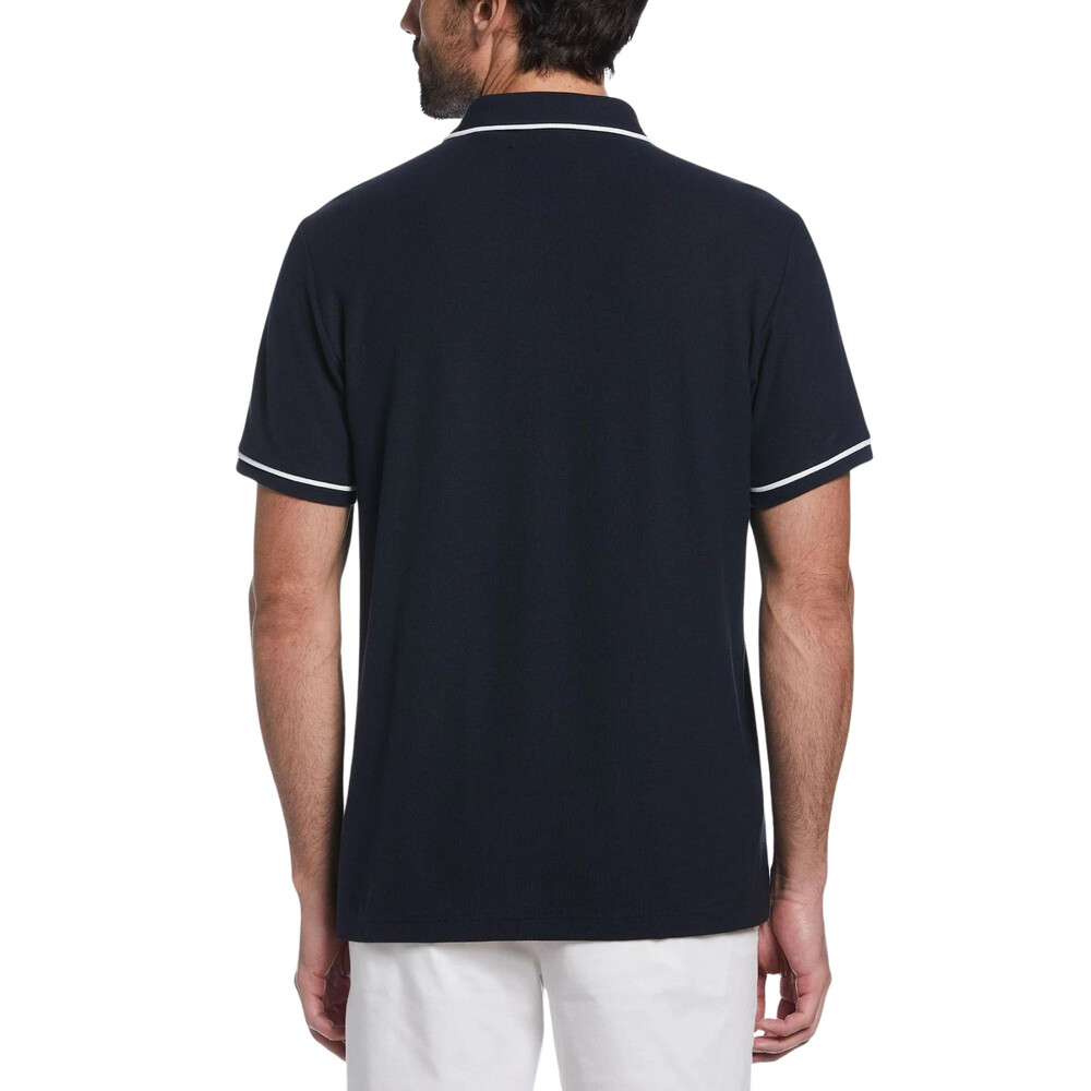 Penguin Earl Organic Cotton Pique Polo Dark Sapphire