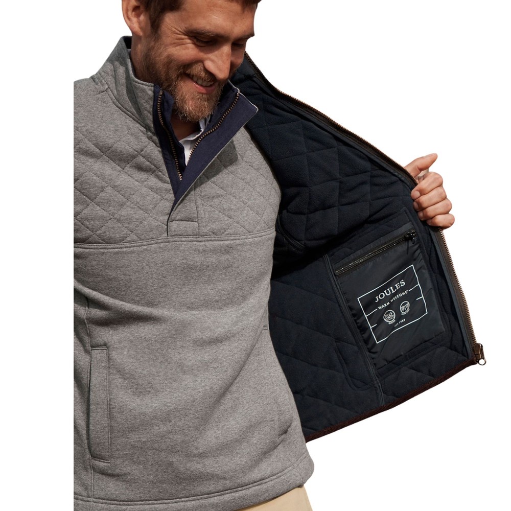 Mens Maynard Navy Blue Diamon Quilted Gilet Navy