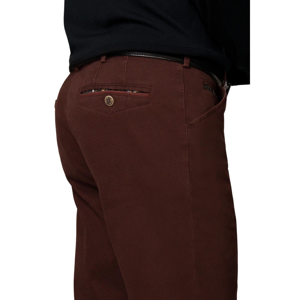 Meyer Chicago Fine Micro Chino Burgundy
