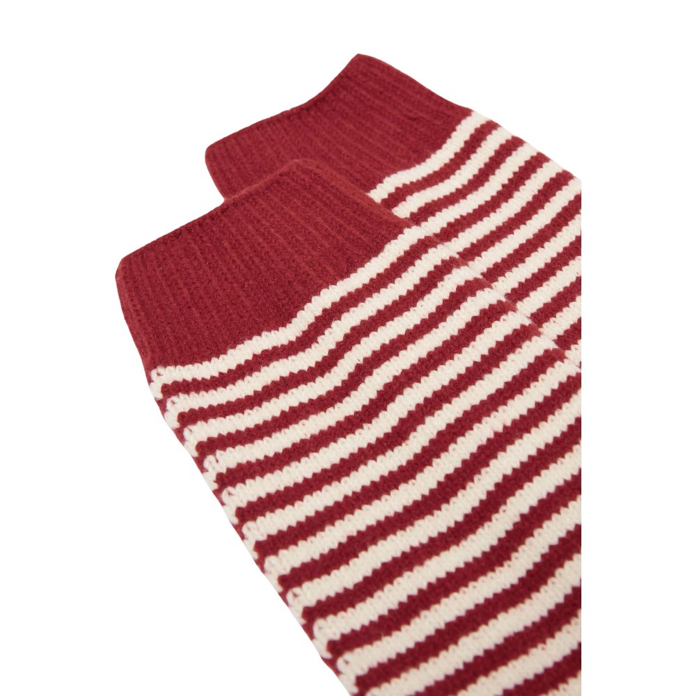 Womens Toasty Stripe Socks Berry