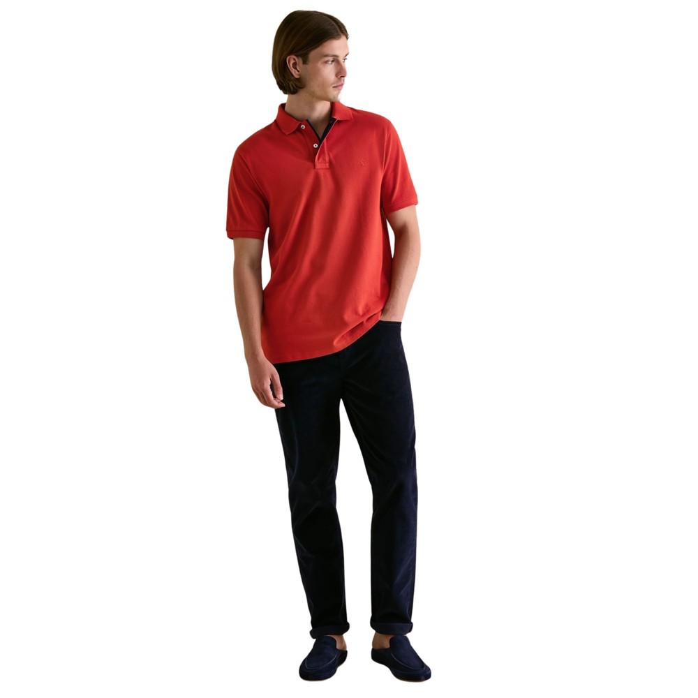 Mens Woody Orange Pique Polo Shirt Orange