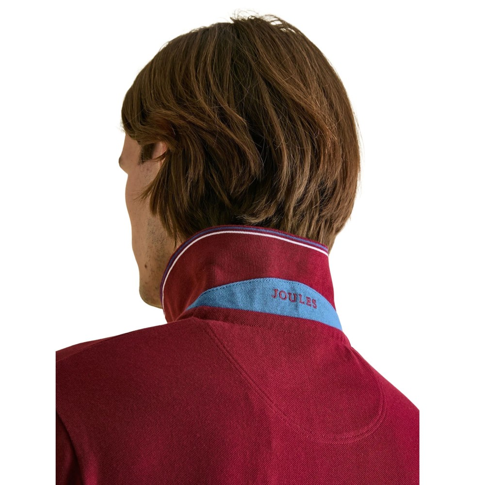 Mens Woody Port Pique Polo Shirt Port