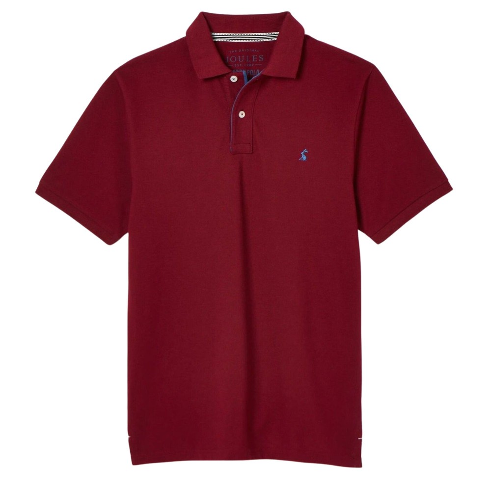 Mens Woody Port Pique Polo Shirt Port