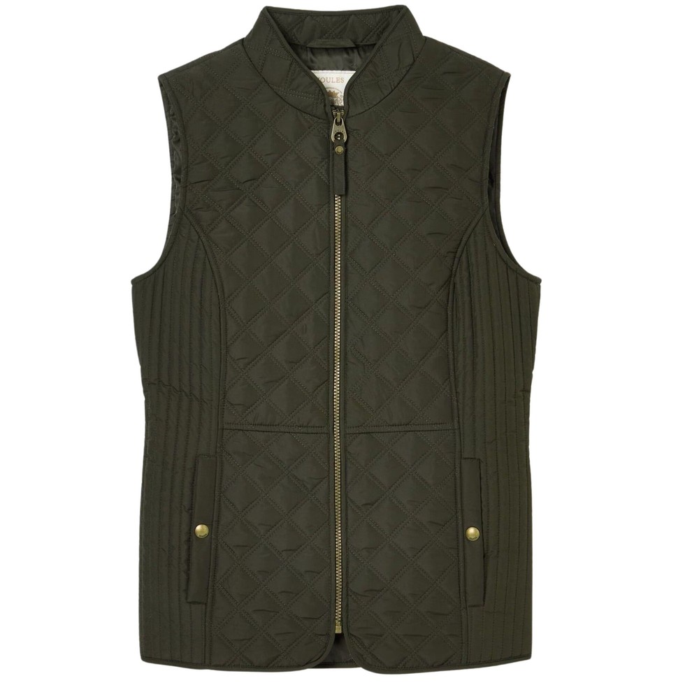 Womens Minx Rosmary Green Diamond Quilted Gilet Rosemary Green