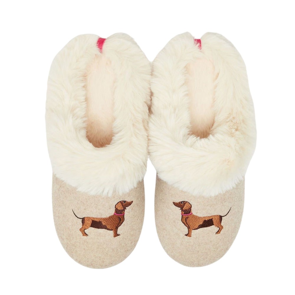 Womens Slippet Luxe Slippers Dog