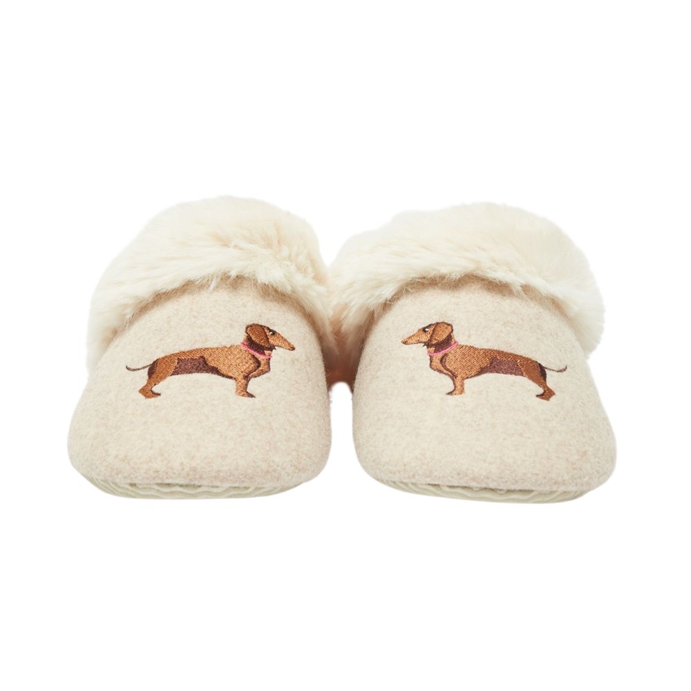 Womens Slippet Luxe Slippers Dog