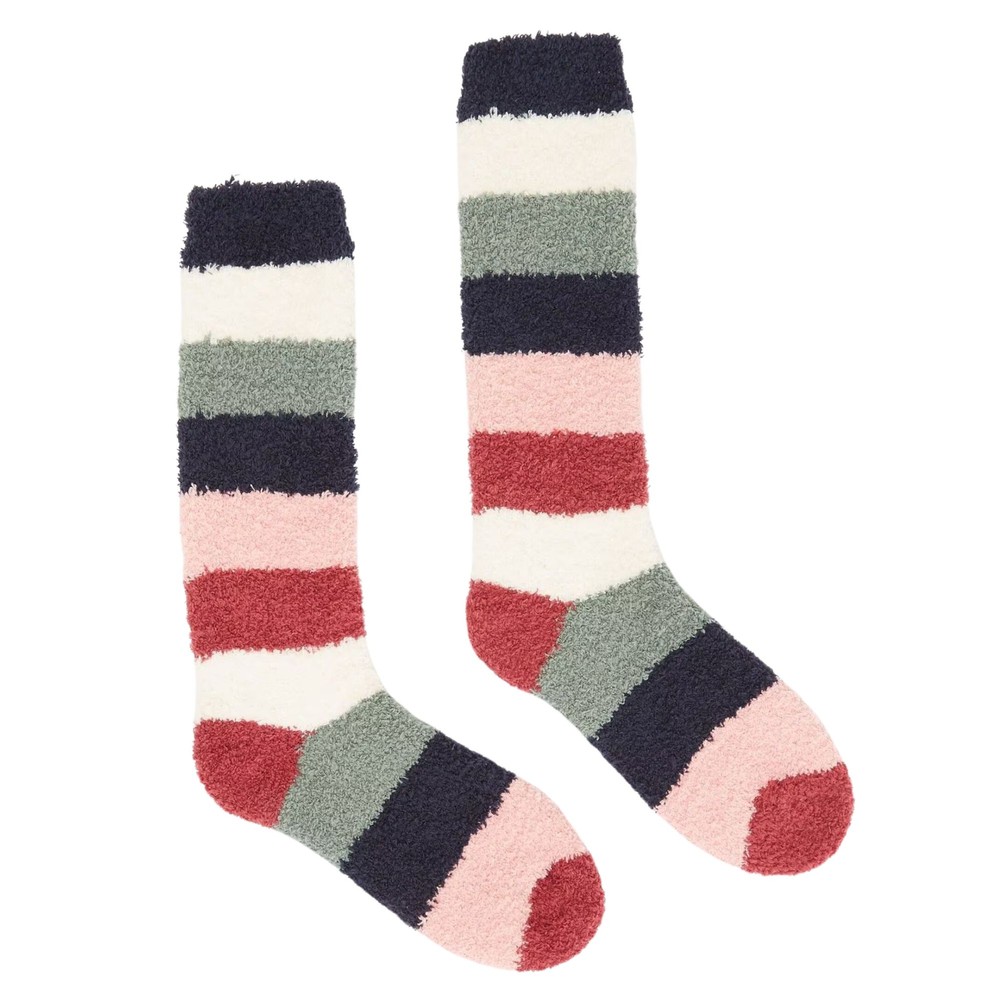 Womens Country Stripe Fluffy Socks Country Stripe