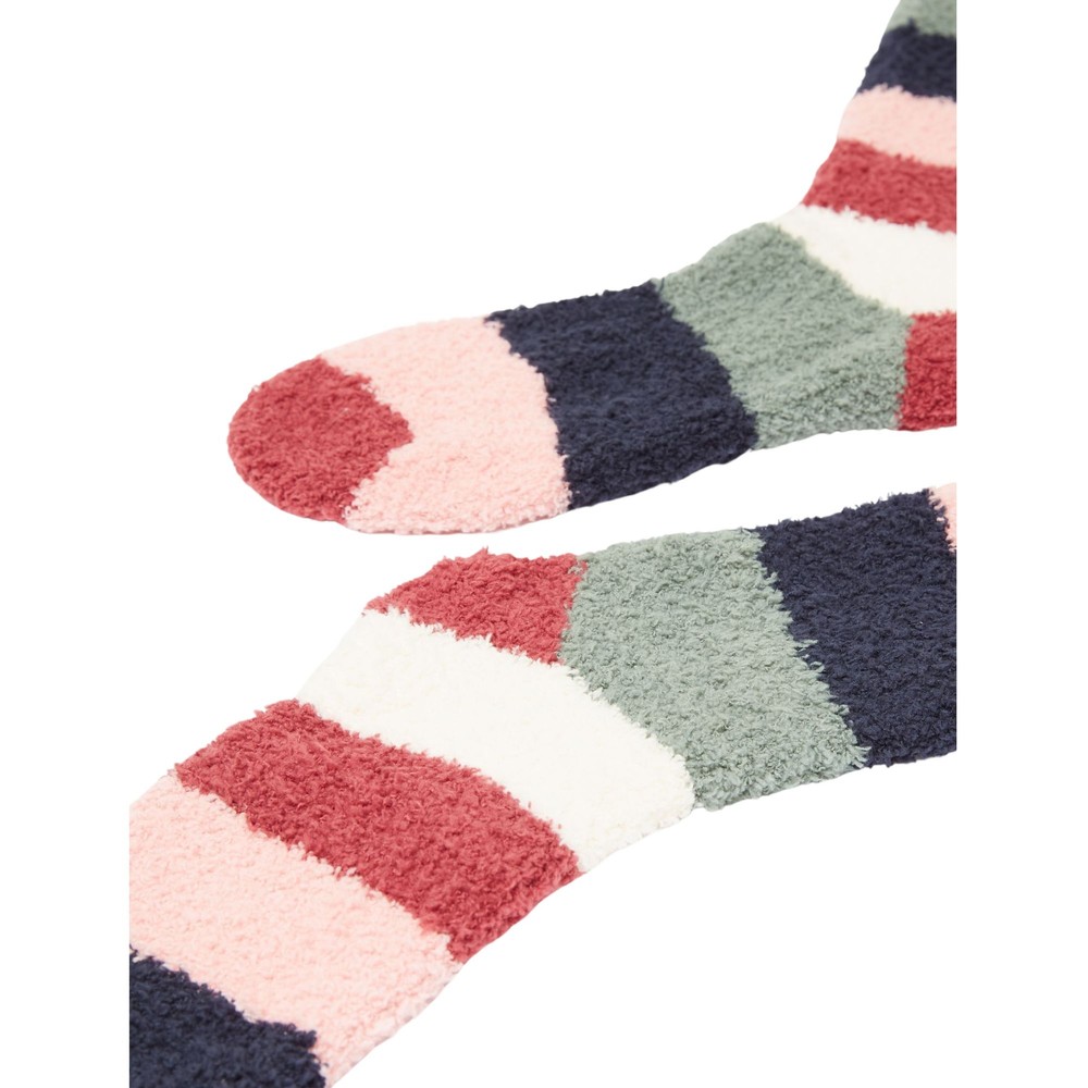 Womens Country Stripe Fluffy Socks Country Stripe