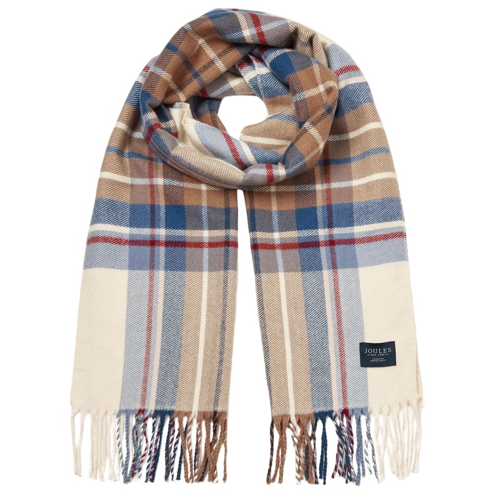 Womens Langtree Cream Check Scarf Cream Check