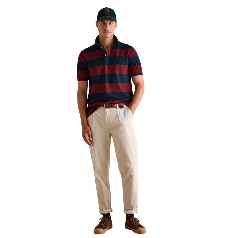 Mens Filbert Navy/Port Striped Polo Navy Port Stripe