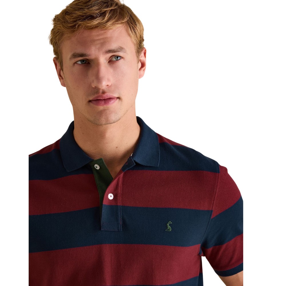 Mens Filbert Navy/Port Striped Polo Navy Port Stripe