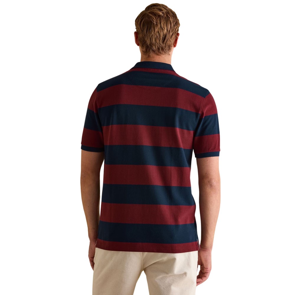 Mens Filbert Navy/Port Striped Polo Navy Port Stripe