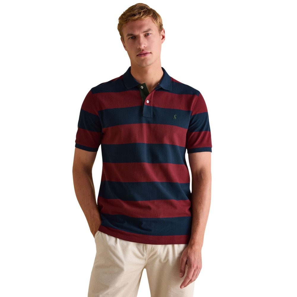 Mens Filbert Navy/Port Striped Polo Navy Port Stripe