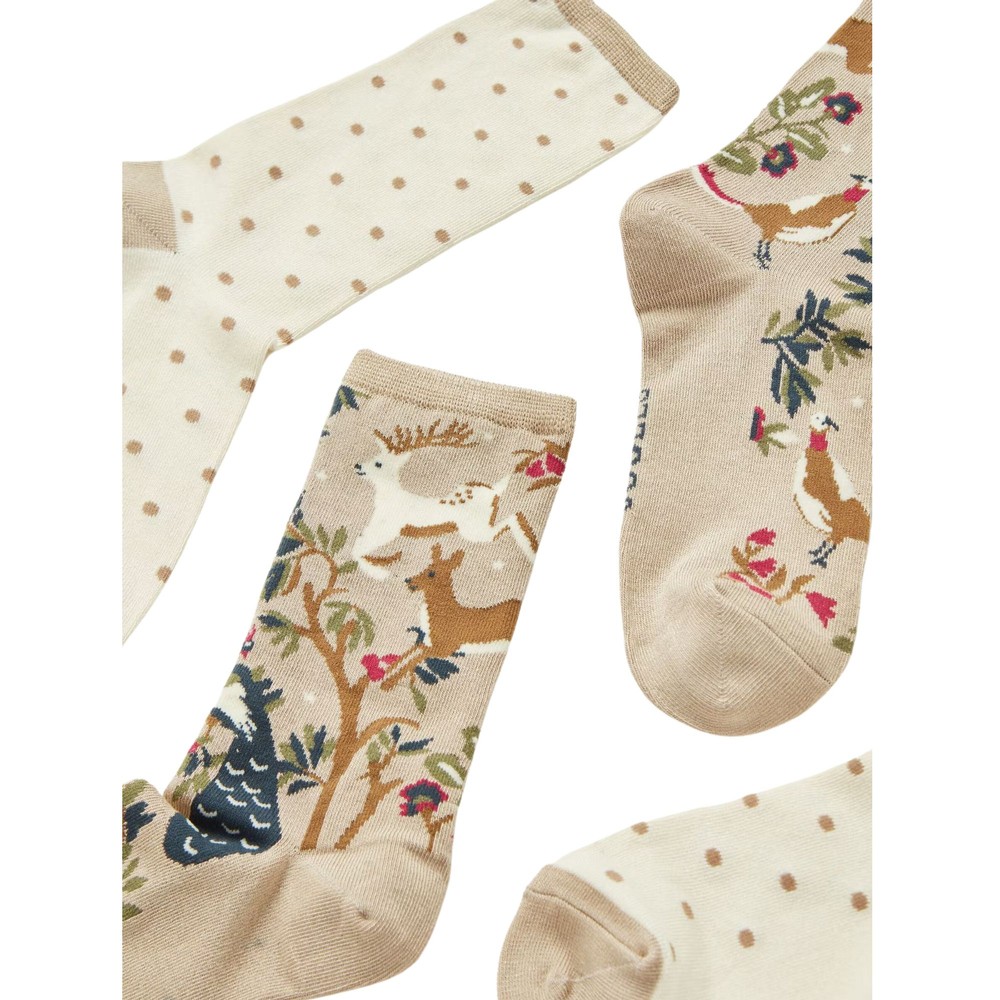 Womens Everyday 2 Pack Socks Neutral Wood