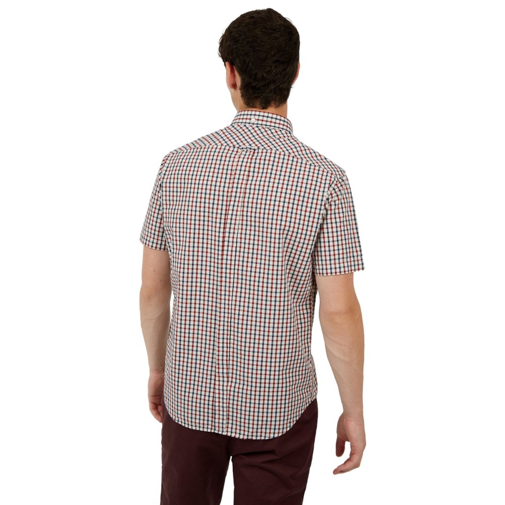 Short Sleeve Signature House Check Shirt Red