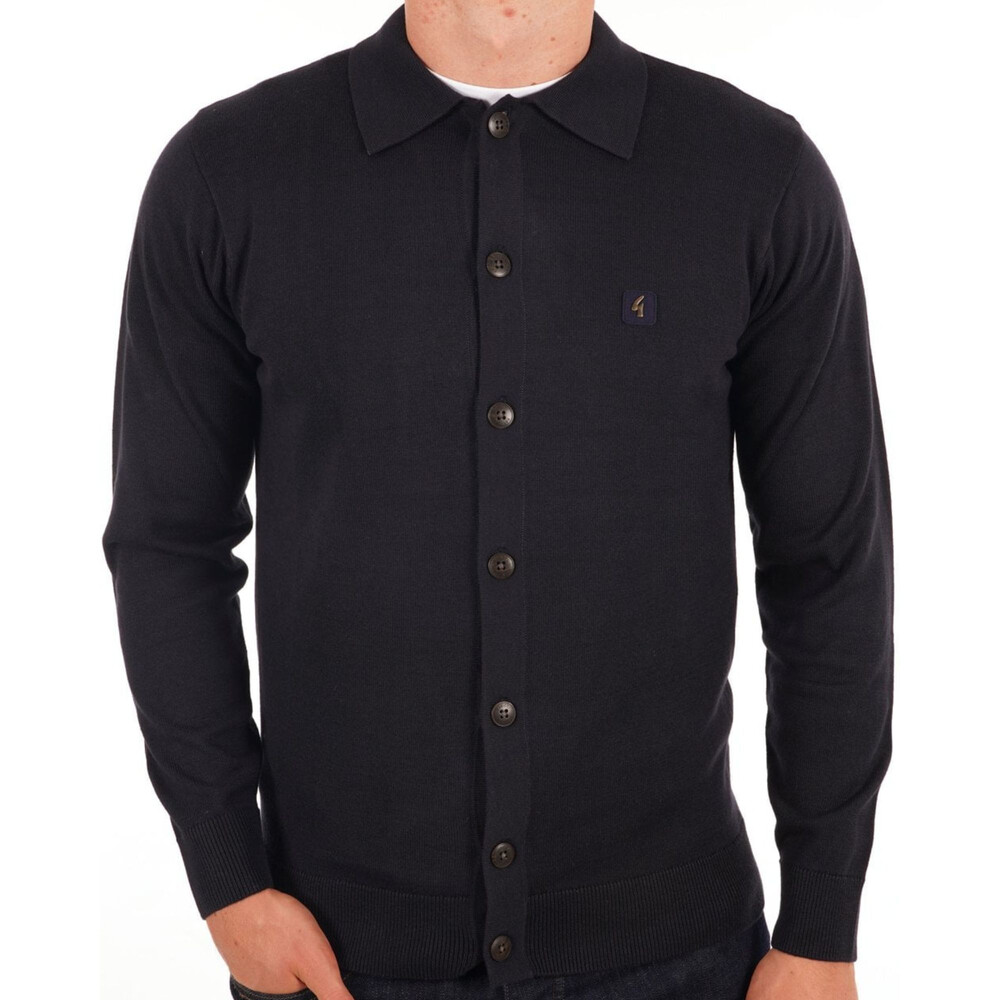 Azima Knit Long Sleeve Shirt Navy