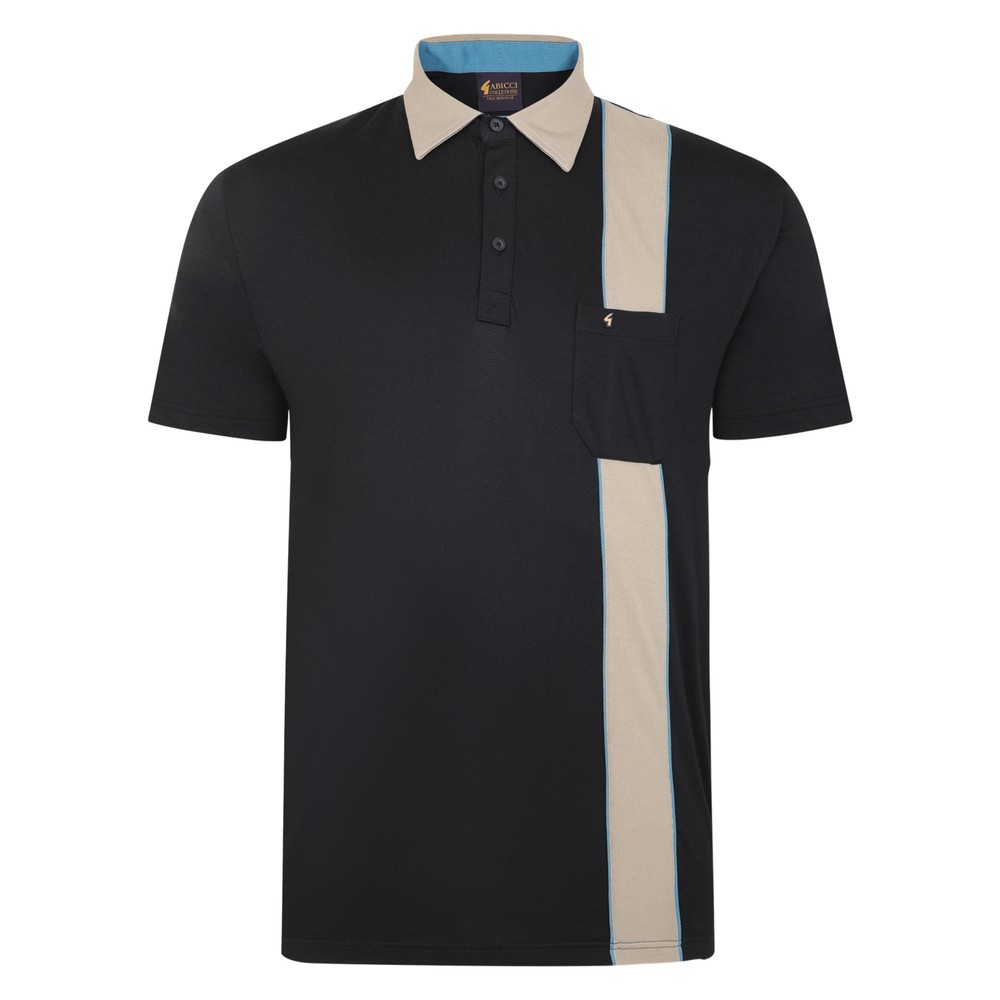 Seasonal Short Sleeve Jersey Polo Black