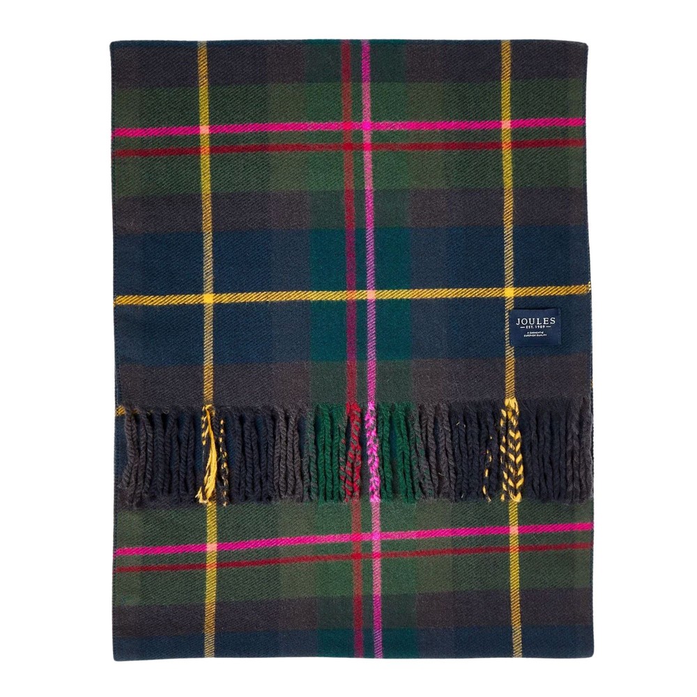 Womens Langtree Navy Check Scarf Navy Check