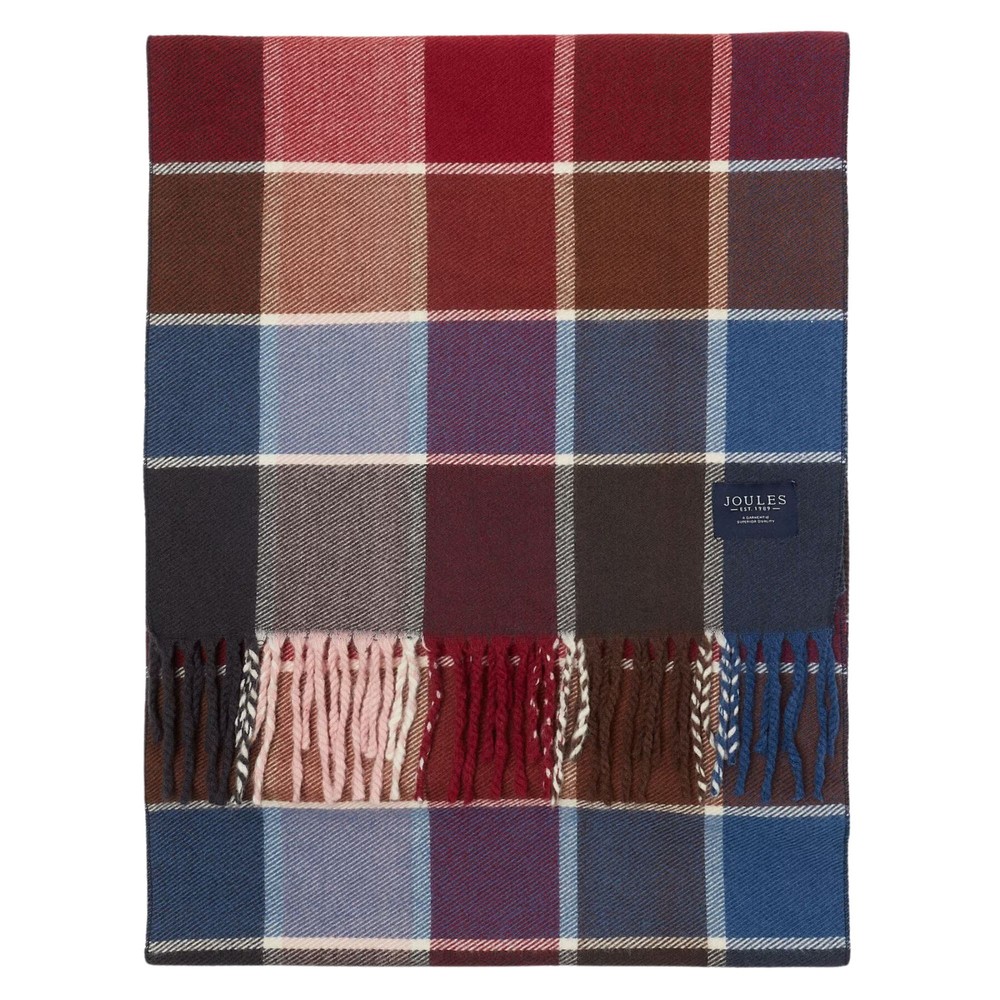 Womens Langtree Red Gingham Scarf Red Gingham