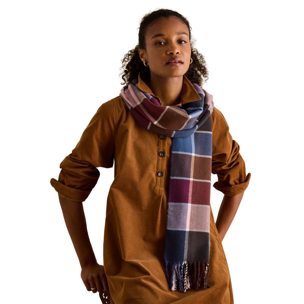 Womens Langtree Red Gingham Scarf Red Gingham