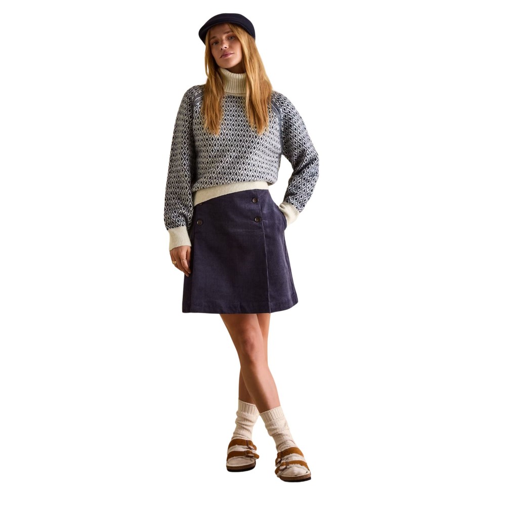 Womens Ingrid Jumper Crème Navy
