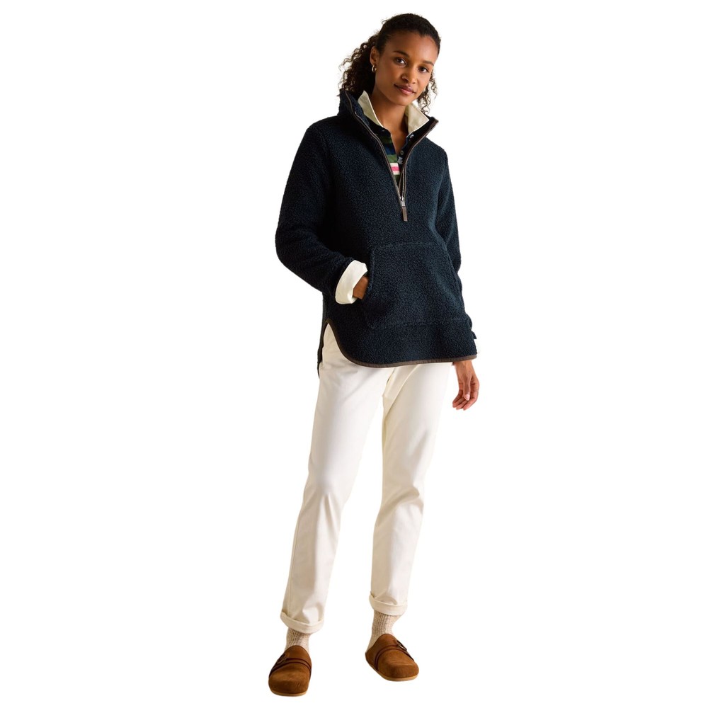 Womens Aldeburgh Quarter Zip Fleece Navy
