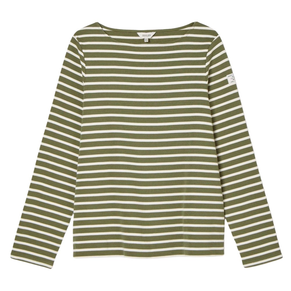 Womens New Harbour Green Striped Brenton Top Green Stripe