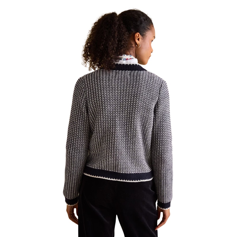 Womens Bridget Knitwear Navy Creme