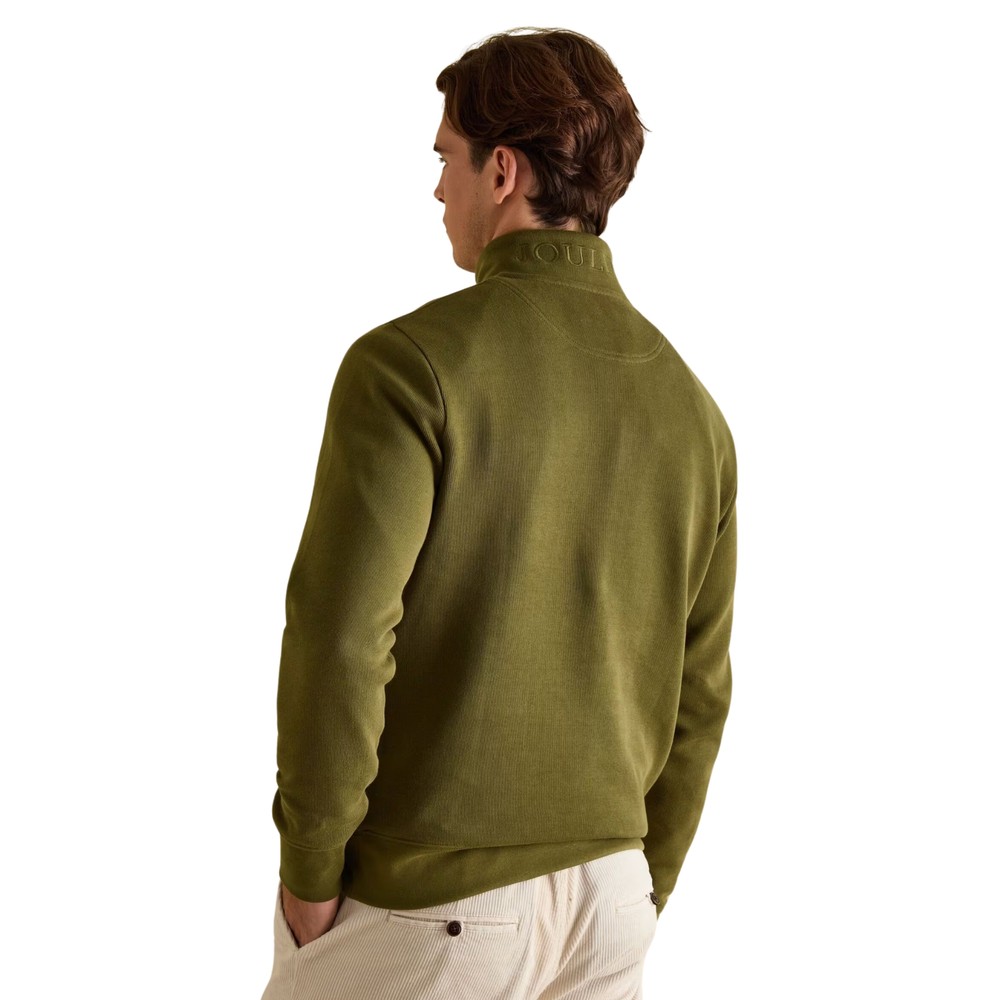 Mens Alistar Green Quarter Zip Sweatshirt Green