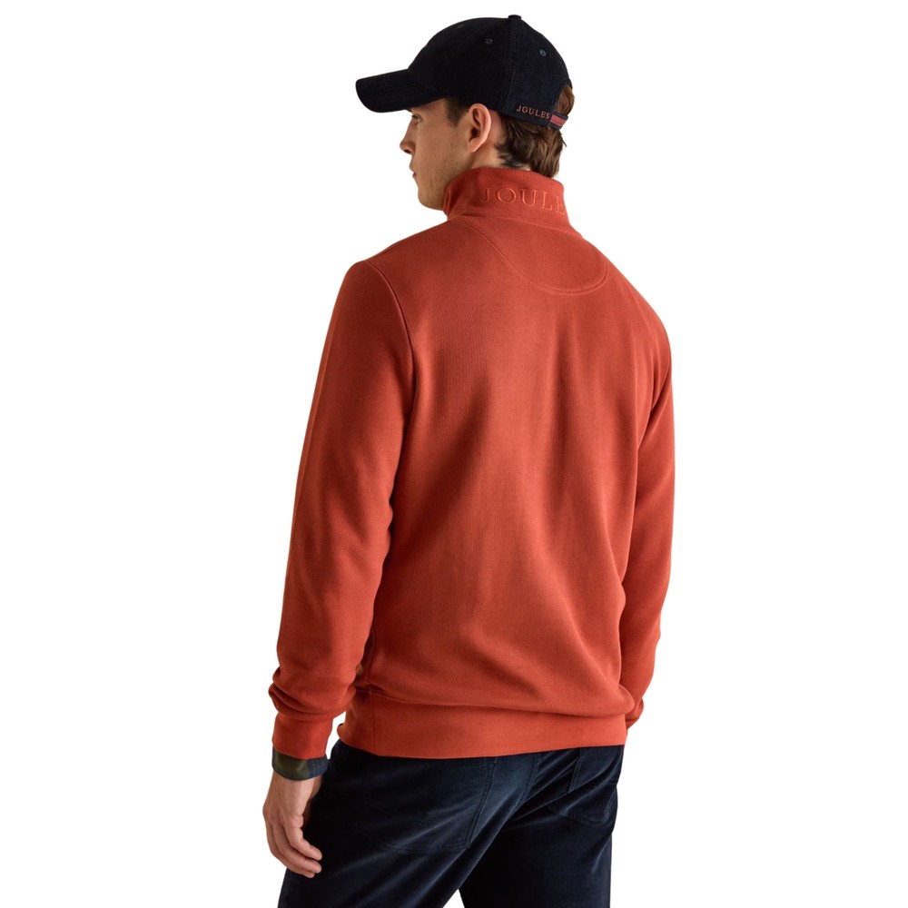 Mens Alistar Orange Quarter Zip Sweatshirt Orange