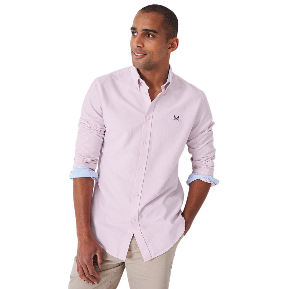 Mens Slim Fit Oxford Shirt Classic Pink