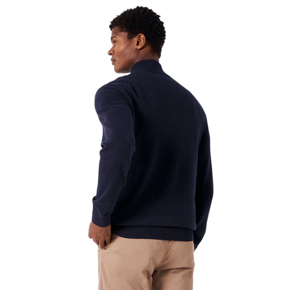 Classic Half Zip Knit Jumper Navy