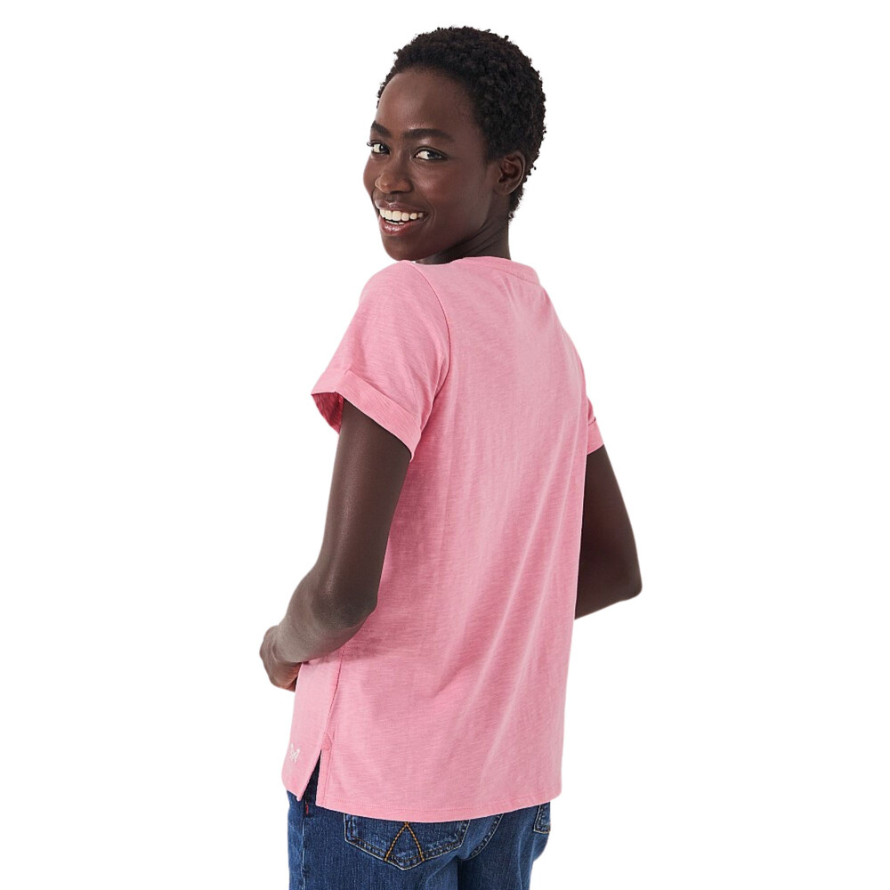 Womens Perfect Crew Slub T-Shirt Pink