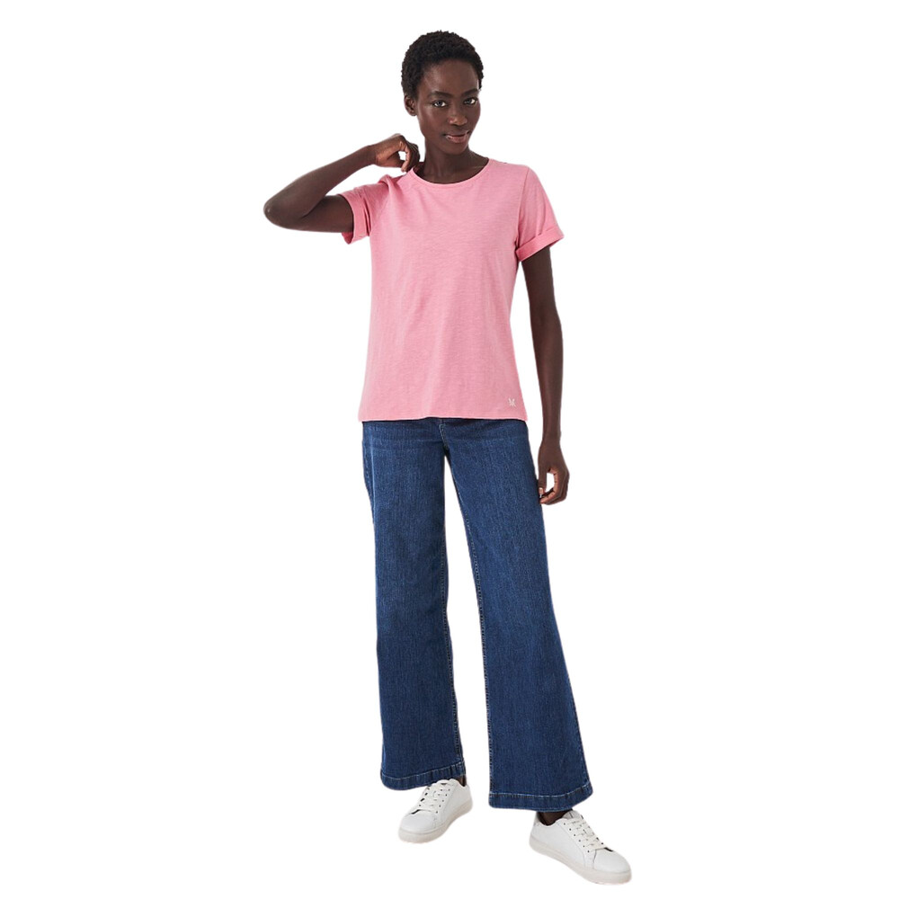Womens Perfect Crew Slub T-Shirt Pink