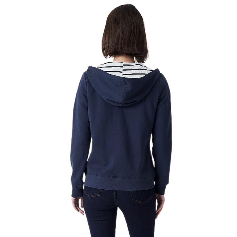 Womens Heritage Zip Through Hoodie Navy