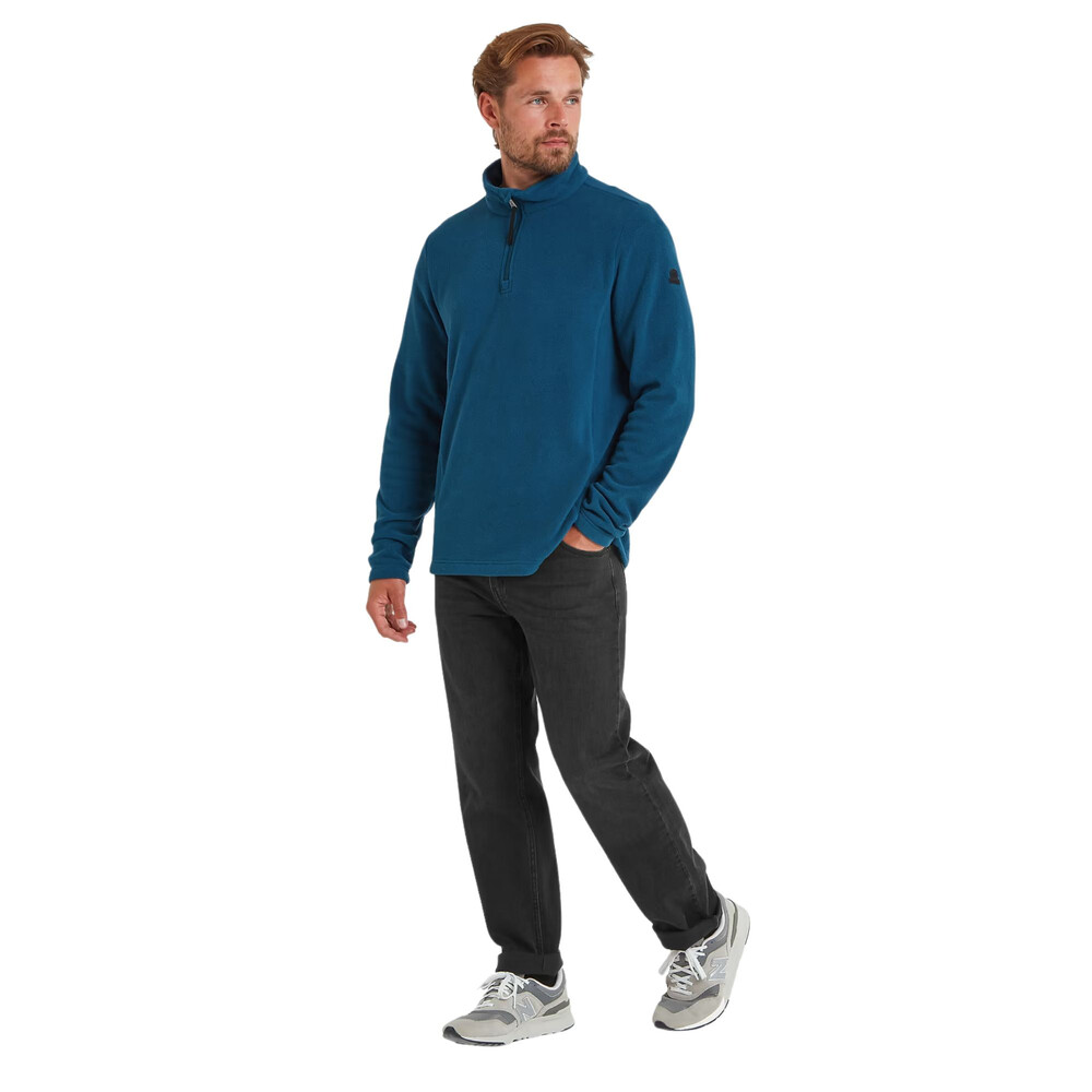 Revive Mens Fleece Quarter Zip Marine Blue