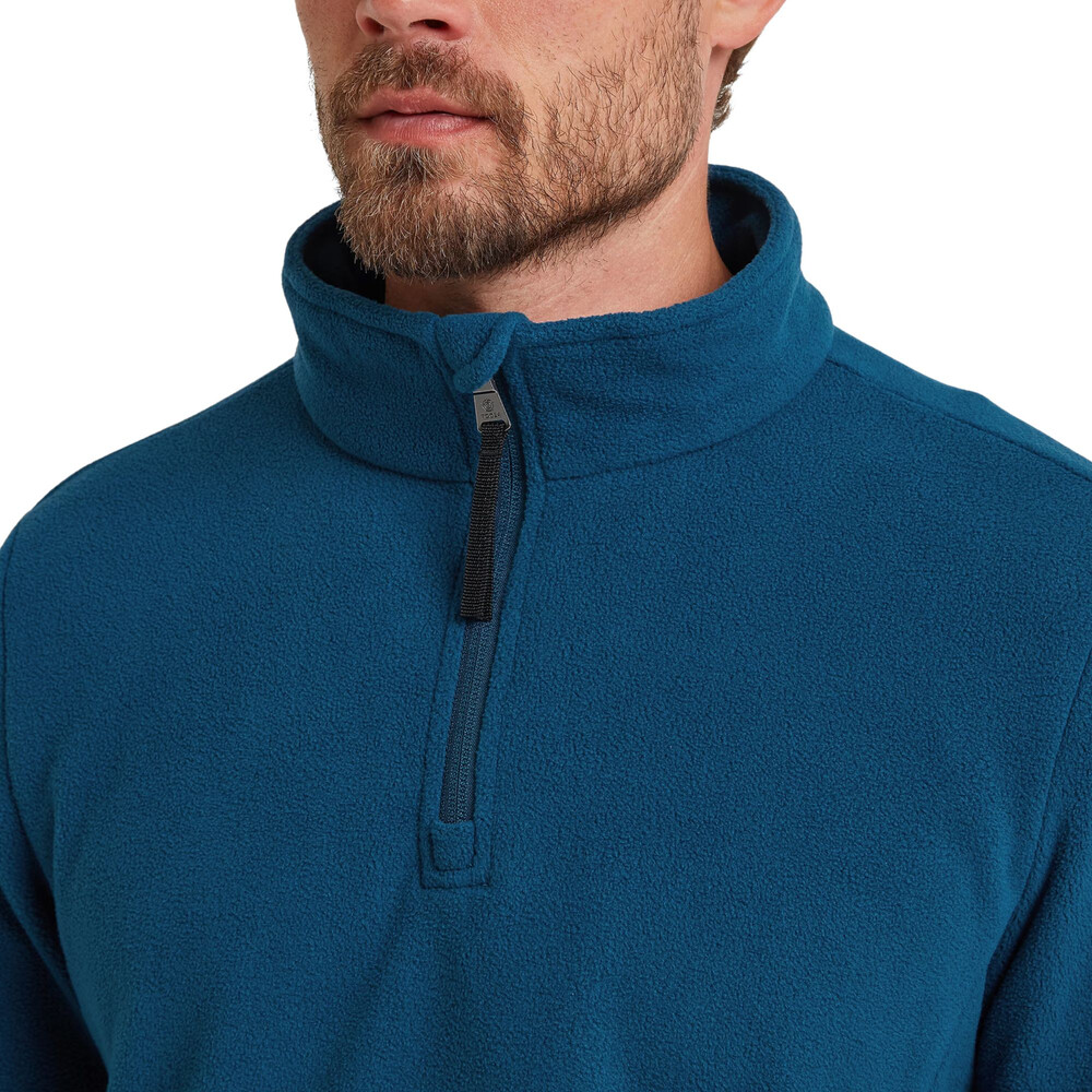 Revive Mens Fleece Quarter Zip Marine Blue