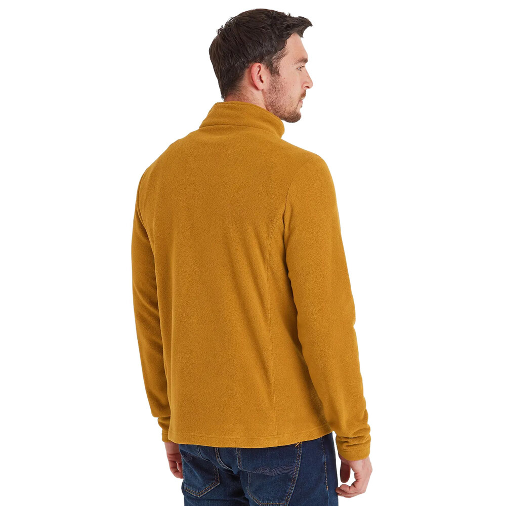 Revive Mens Fleece Quarter Zip Rich Ochre