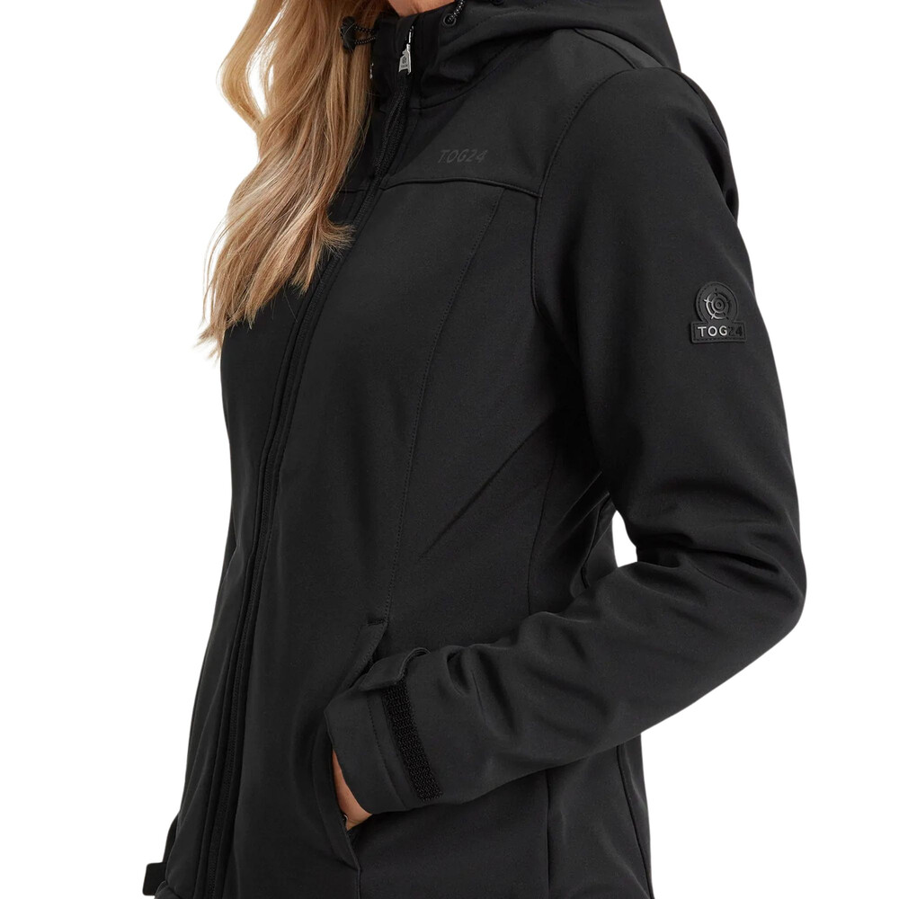 Keld Womens Softshell Hooded Jacket Black