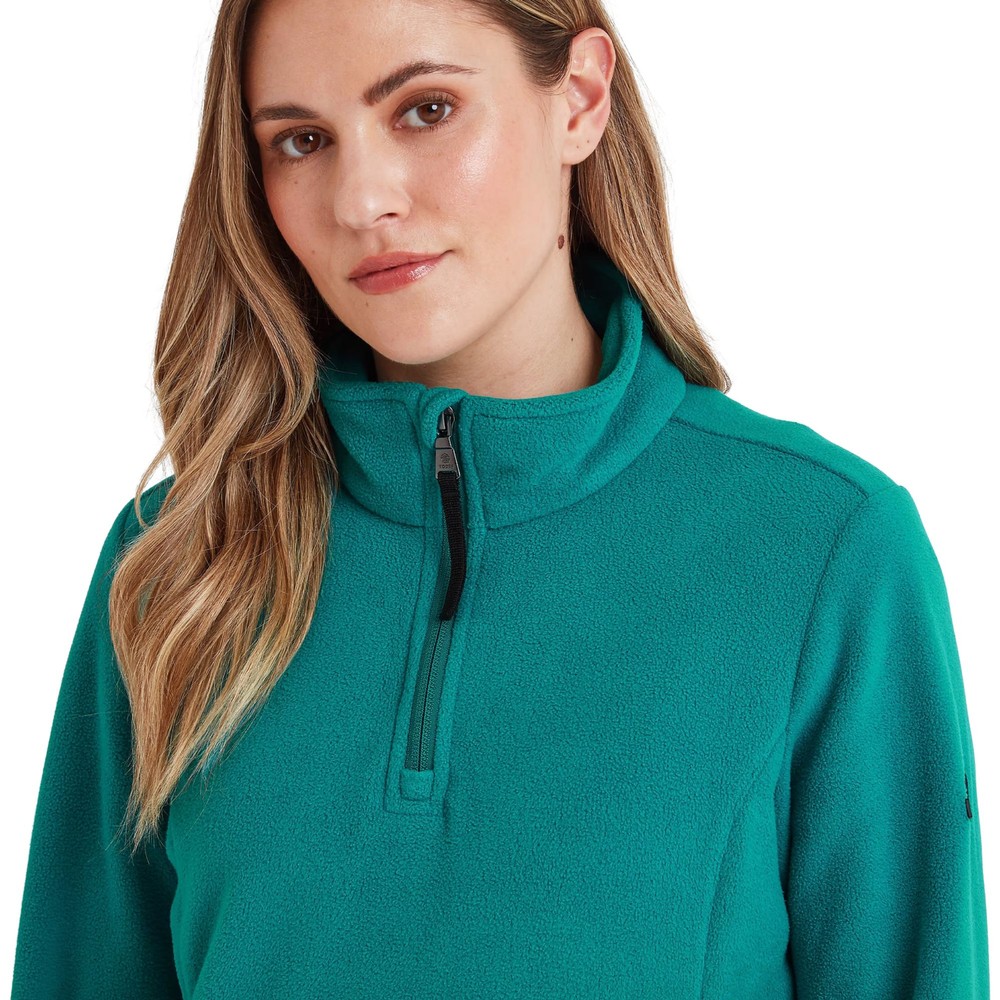 Revive Womens Fleece Quarter Zip Teal
