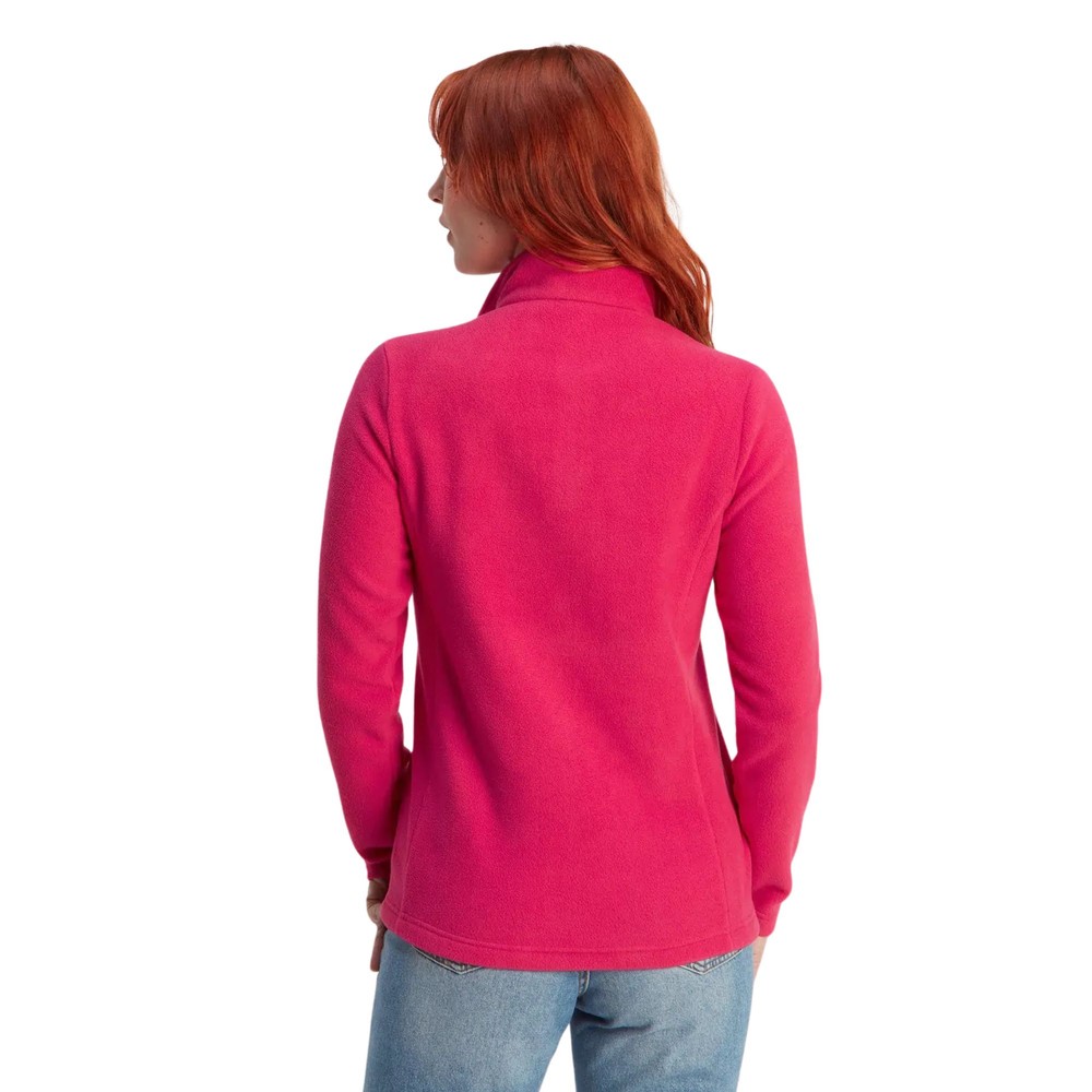 Revive Womens Fleece Quarter Zip Magenta Pink