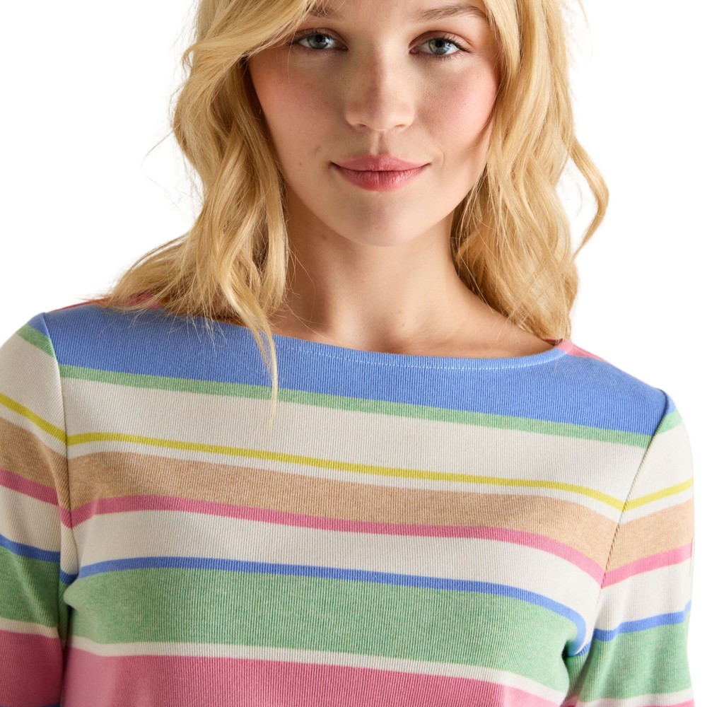Womens Harbour Long Sleeve Top Multi Stripe