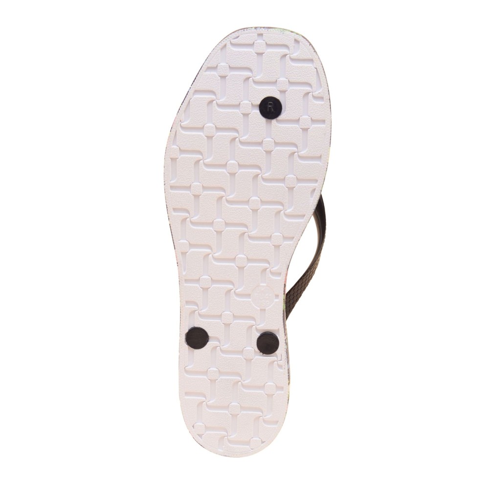 Womens Sunvale Flipflops Navy Mosaic Floral