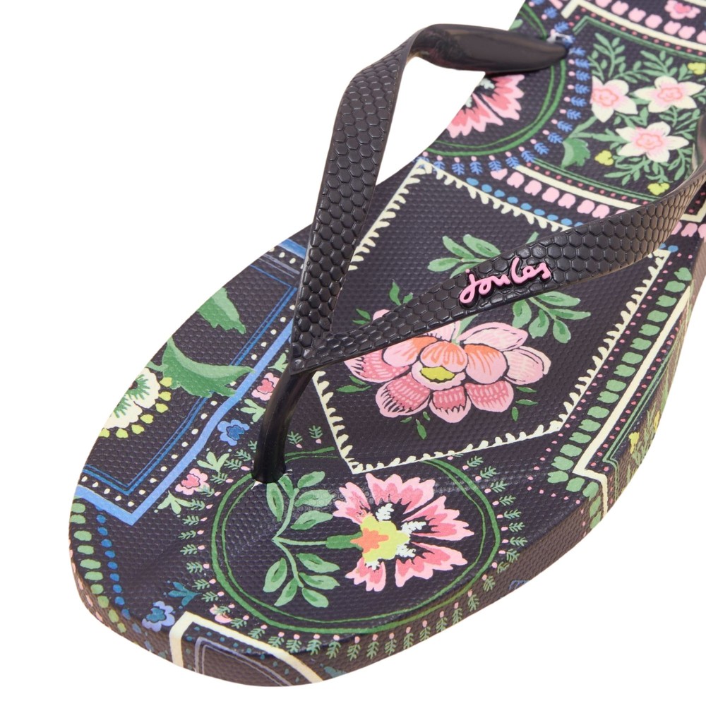 Womens Sunvale Flipflops Navy Mosaic Floral