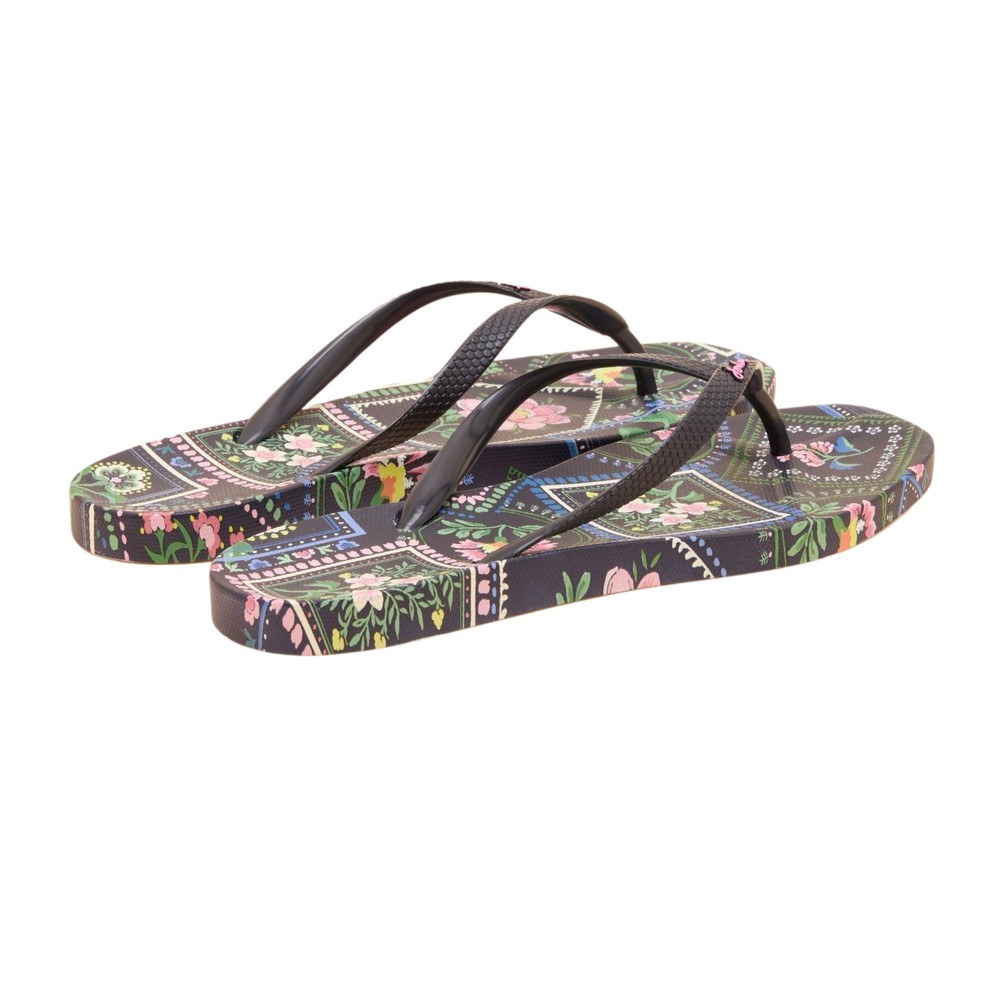 Womens Sunvale Flipflops Navy Mosaic Floral