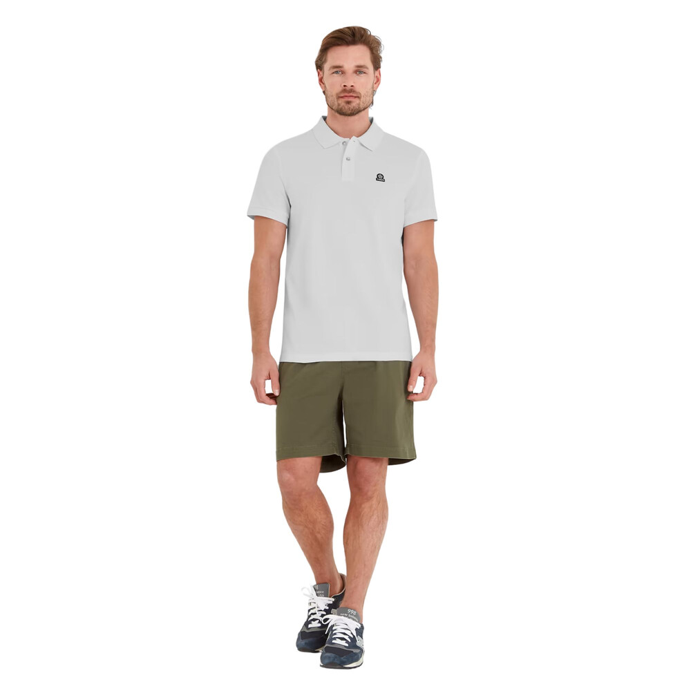 Braunton Mens Polo Shirt Optic White