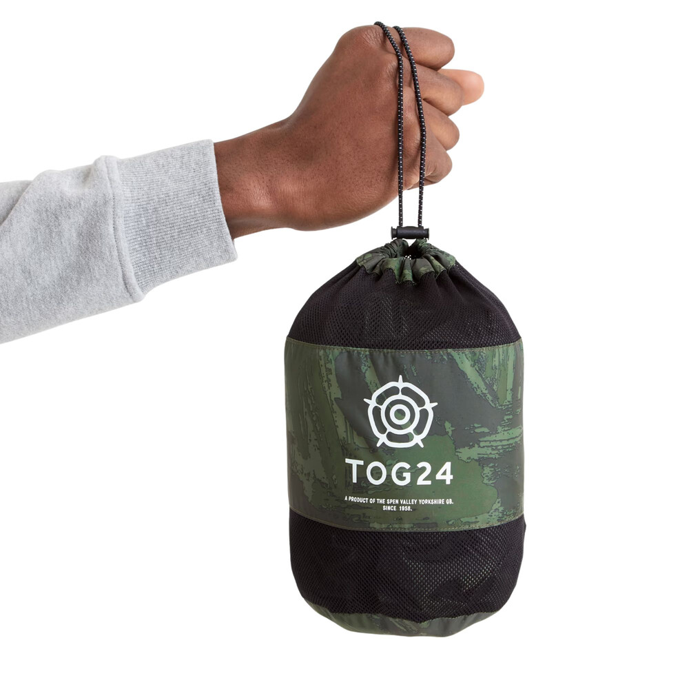 Craven Mens Waterproof Jacket Forage Green Brushstroke Print